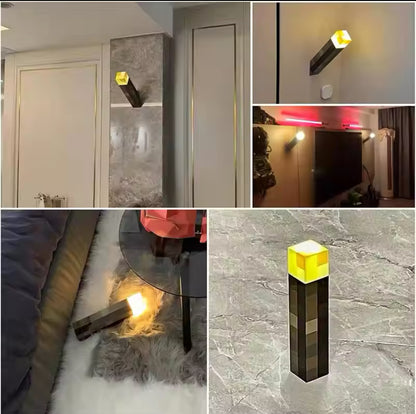 LED Minecraft torch lamp