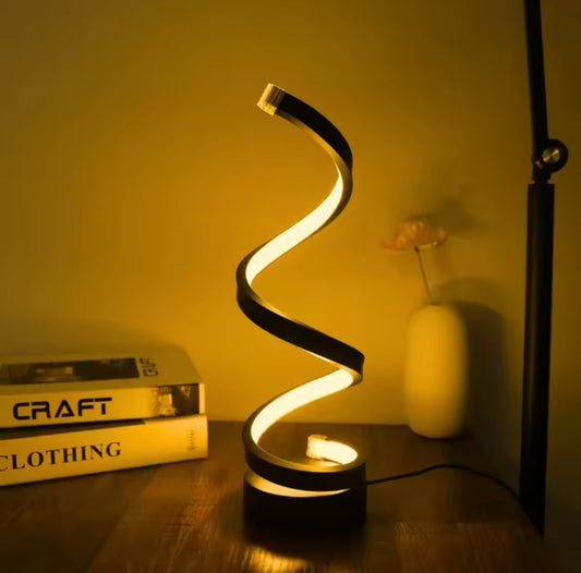 Modern minimalist spiral desk lamp