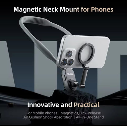 TELESIN Silicone Phone Magnetic Neck Mount