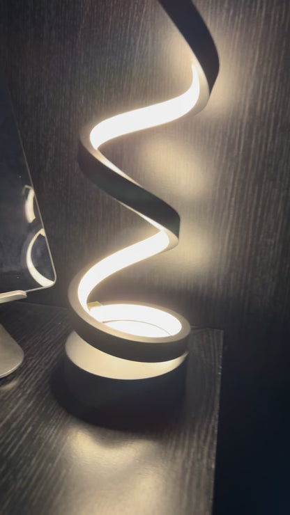 Modern minimalist spiral desk lamp